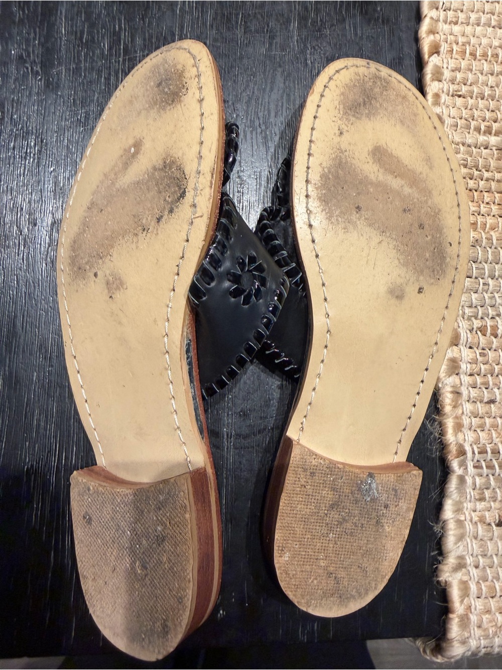 🇺🇸🎉REPOST- Jack Rogers Black Sandals - Picture 6 of 6